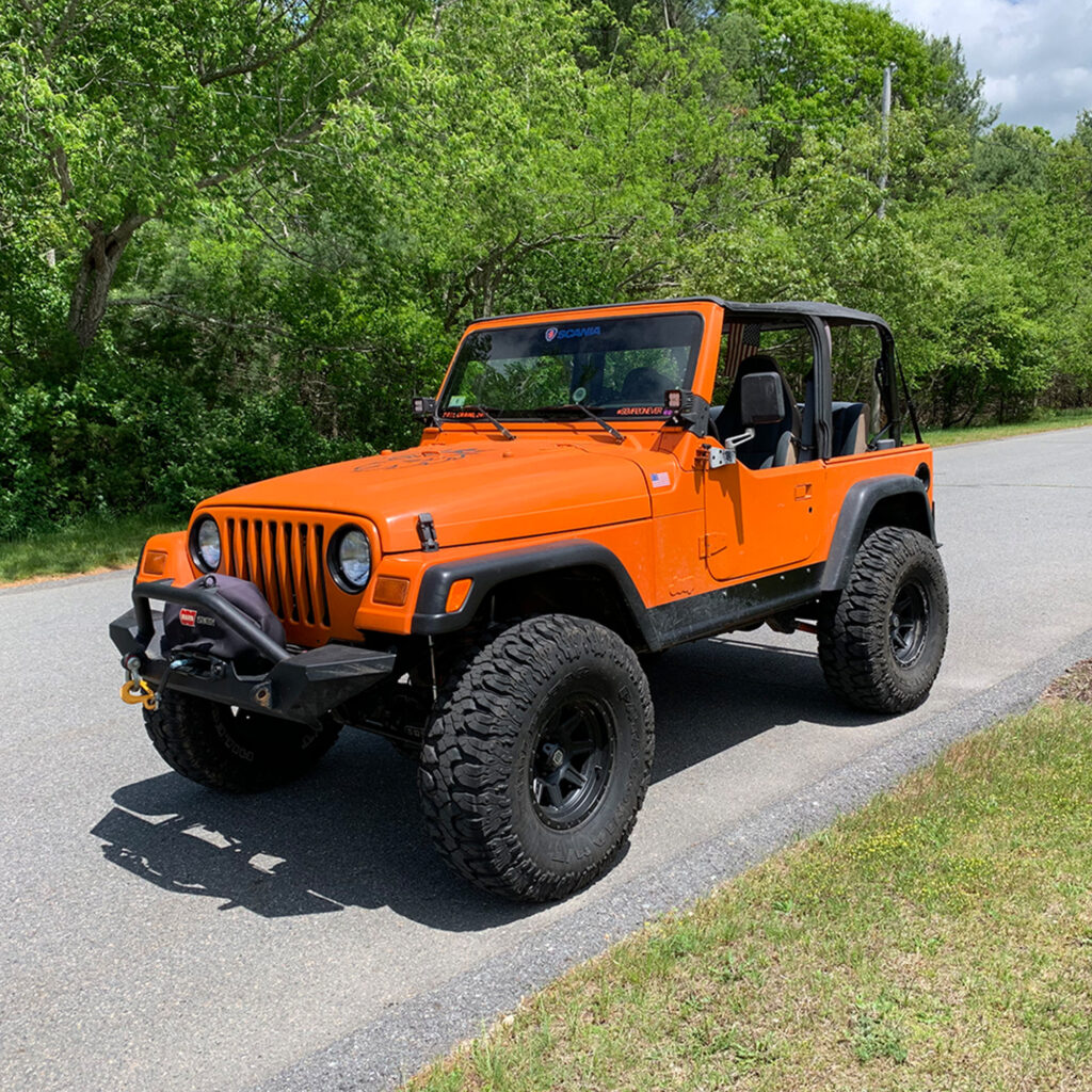 Orange Jeep TJ